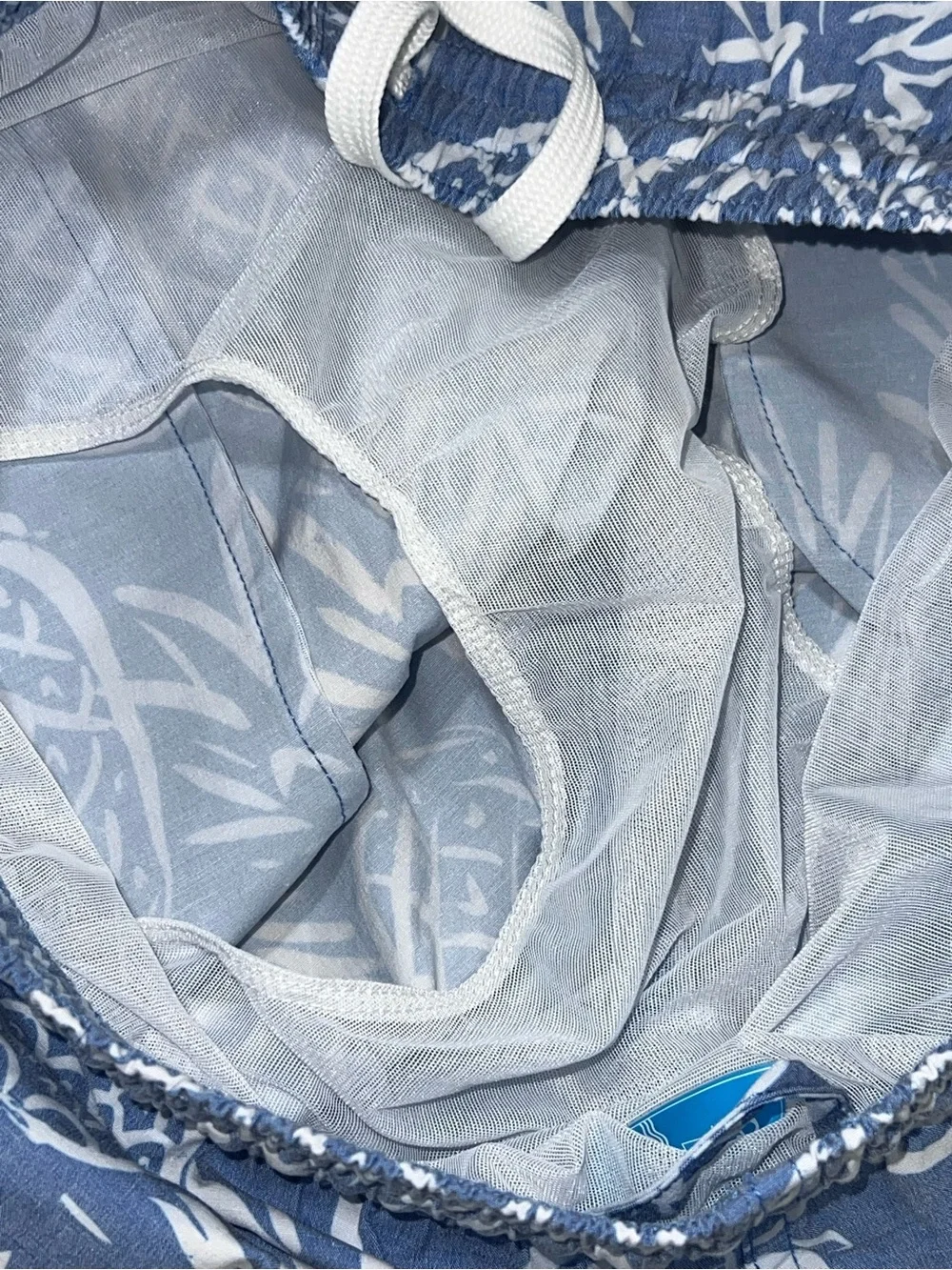 chubbies Blue Pineapple-Print Swim Shorts